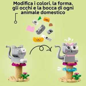 Hot 11034 Animali Domestici Creativi, Giocattolo Per Bambini Di 5+ Anni Per Costruire Cane, Gatto E Altri Animali Mattoncini