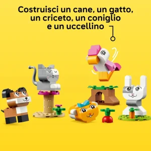 Hot 11034 Animali Domestici Creativi, Giocattolo Per Bambini Di 5+ Anni Per Costruire Cane, Gatto E Altri Animali Mattoncini