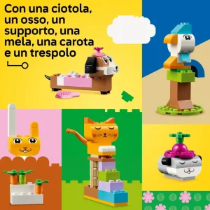 Hot 11034 Animali Domestici Creativi, Giocattolo Per Bambini Di 5+ Anni Per Costruire Cane, Gatto E Altri Animali Mattoncini