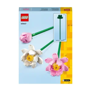 Discount 40647 Fiori Di Loto, Fiori Finti Per Bambini Da 8+, Bouquet Regalo Per San Valentino, Per Lei O Lui, Donna O Uomo Mattoncini