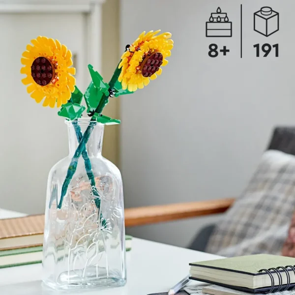 Flash Sale 40524 Girasoli, Fiori Finti Per Bambini 8+ Compatibile Con Bouquet Fiori Artificiali, Regalo Per Ragazza O Ragazzo Mattoncini