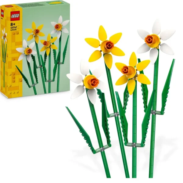 Cheap 40747 Narcisi, Fiori Finti Per Bambini 8+, Bouquet Regalo Di San Valentino, Per Lei O Lui, Per Ragazza O Ragazzo Mattoncini