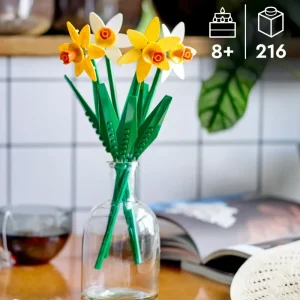 Cheap 40747 Narcisi, Fiori Finti Per Bambini 8+, Bouquet Regalo Di San Valentino, Per Lei O Lui, Per Ragazza O Ragazzo Mattoncini