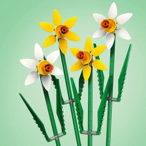 Cheap 40747 Narcisi, Fiori Finti Per Bambini 8+, Bouquet Regalo Di San Valentino, Per Lei O Lui, Per Ragazza O Ragazzo Mattoncini