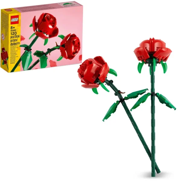 Cheap 40460 Rose Set Fiori Finti Compatibile Con Bouquet Di Fiori Artificiali, Regalo Di San Valentino Per Lei O Lui Mattoncini