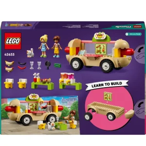 Clearance 42633 Food Truck Hot-Dog, Giochi Per Bambini 4+, Piccolo Camion Giocattolo Con Cucina, 2 Mini Bamboline E Gatto Mattoncini