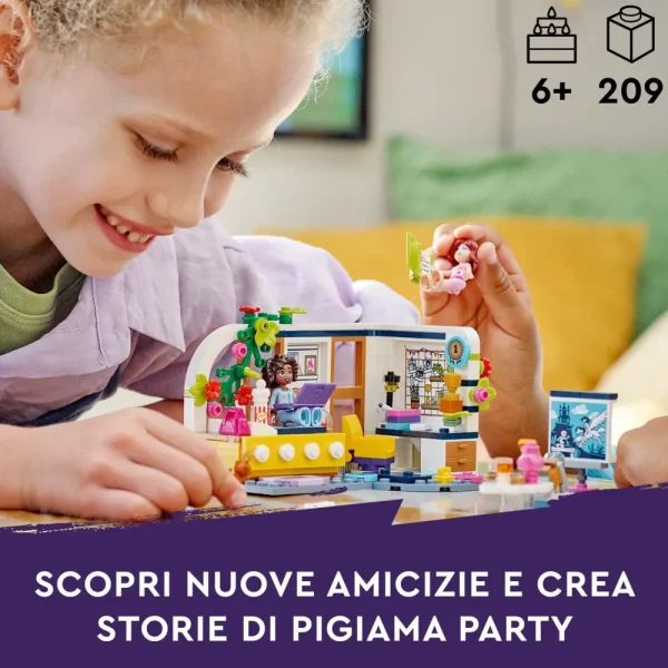 New 41740 La Cameretta Di Aliya, Set Camera Da Letto Per Pigiama Party, Giochi Per Bambini 6+, Piccola Idea Regalo Mattoncini