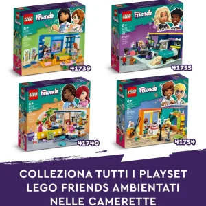 New 41740 La Cameretta Di Aliya, Set Camera Da Letto Per Pigiama Party, Giochi Per Bambini 6+, Piccola Idea Regalo Mattoncini