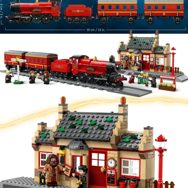 Cheap Lego 76423 Espresso Per Hogwarts E Stazione Di Hogsmeade Con Treno Giocattolo, Binari, Biglietteria, 8 Minifigure Mattoncini