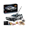 New 10300 Macchina Del Tempo Ritorno Al Futuro, Set Modellino Delorean Da Costruire, Minifigure Di Doc E Marty Mcfly Mattoncini