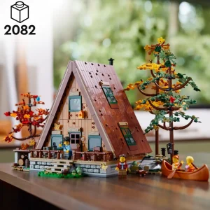 Outlet 21338 Baita, Kit Modellino Casa Da Costruire Per Adulti Con 4 Minifigure Personalizzabili E Di Animali Selvatici Mattoncini