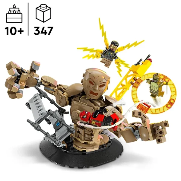 New Lego Marvel 76280 Spider-Man Vs. Uomo Sabbia: Battaglia Finale Con Minifigure Dei Cattivi, Gioco Per Bambini 10+, Idea Regalo Mattoncini