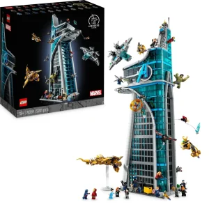 Best Sale Lego Marvel 76269 Torre Degli Avengers, Kit Modellismo Per Adulti Con Modellino Di Aereo E 31 Minifigure, Regalo Uomo O Donna Mattoncini