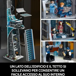 Best Sale Lego Marvel 76269 Torre Degli Avengers, Kit Modellismo Per Adulti Con Modellino Di Aereo E 31 Minifigure, Regalo Uomo O Donna Mattoncini