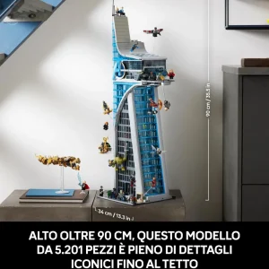 Best Sale Lego Marvel 76269 Torre Degli Avengers, Kit Modellismo Per Adulti Con Modellino Di Aereo E 31 Minifigure, Regalo Uomo O Donna Mattoncini