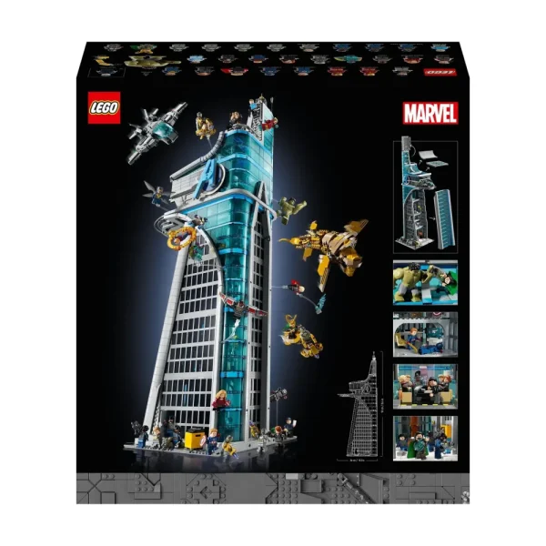 Best Sale Lego Marvel 76269 Torre Degli Avengers, Kit Modellismo Per Adulti Con Modellino Di Aereo E 31 Minifigure, Regalo Uomo O Donna Mattoncini