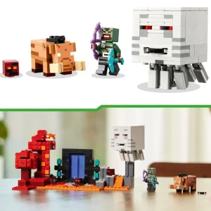 Cheap Lego 21255 Agguato Nel Portale Del Nether, Gioco Per Bambini Di 8+ Anni, Set Con Scene Di Battaglia E Personaggi Mattoncini