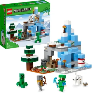 Cheap Lego 21243 I Picchi Ghiacciati, Modellino Da Costruire Con Caverna E Personaggi Steve, Creeper E Capra, Idee Regalo Mattoncini