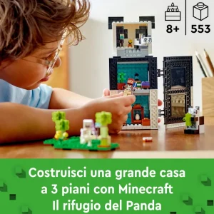 New Lego 21245 Il Rifugio Del Panda, Modellino Da Costruire Di Casa Giocattolo, Giochi Per Bambini, Idea Regalo Mattoncini