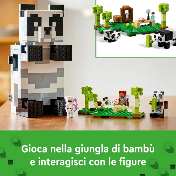 New Lego 21245 Il Rifugio Del Panda, Modellino Da Costruire Di Casa Giocattolo, Giochi Per Bambini, Idea Regalo Mattoncini