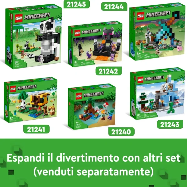 New Lego 21245 Il Rifugio Del Panda, Modellino Da Costruire Di Casa Giocattolo, Giochi Per Bambini, Idea Regalo Mattoncini