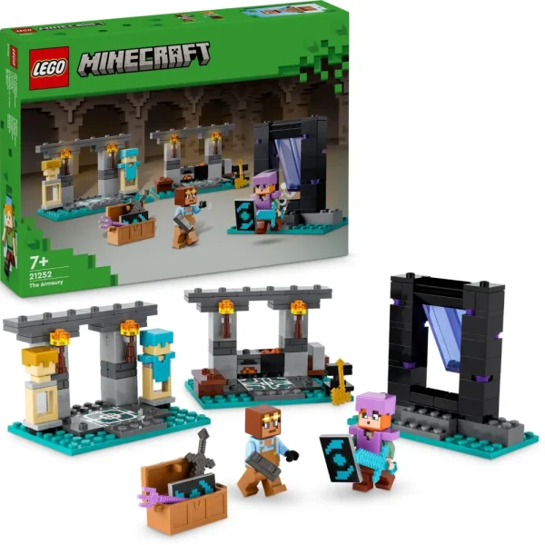 Best Sale Lego 21252 L'Armeria Con Personaggio Alex, Accessori E Armi Giocattolo Per Bambini Di 7+ Anni E Fan Del Videogioco Mattoncini