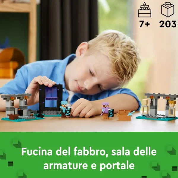 Best Sale Lego 21252 L'Armeria Con Personaggio Alex, Accessori E Armi Giocattolo Per Bambini Di 7+ Anni E Fan Del Videogioco Mattoncini