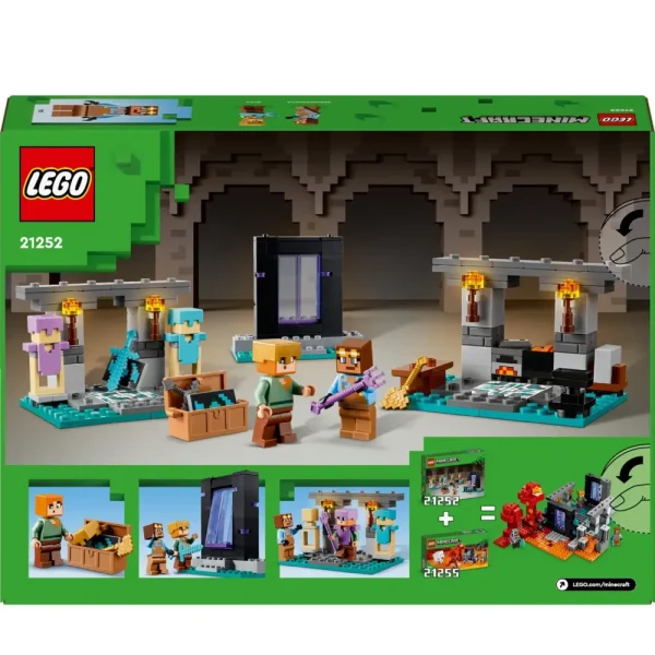 Best Sale Lego 21252 L'Armeria Con Personaggio Alex, Accessori E Armi Giocattolo Per Bambini Di 7+ Anni E Fan Del Videogioco Mattoncini