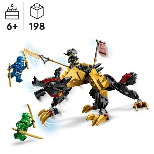 Discount 71790 Cavaliere Del Drago Cacciatore Imperium, Mostro Giocattolo Con 3 Minifigure, Giochi Per Bambini 6+ Anni Mattoncini