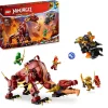 Clearance 71793 Dragone Di Lava Transformer Heatwave, Serie Dragons Rising Con Drago Giocattolo E Minifigure, Giochi Ninja Mattoncini