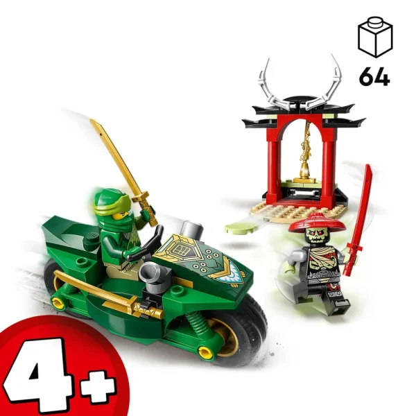 Hot 71788 Moto Ninja Di Lloyd, Motocicletta Giocattolo Per Bambini In Eta Prescolare, Set Di Giochi Educativi 4+ Mattoncini