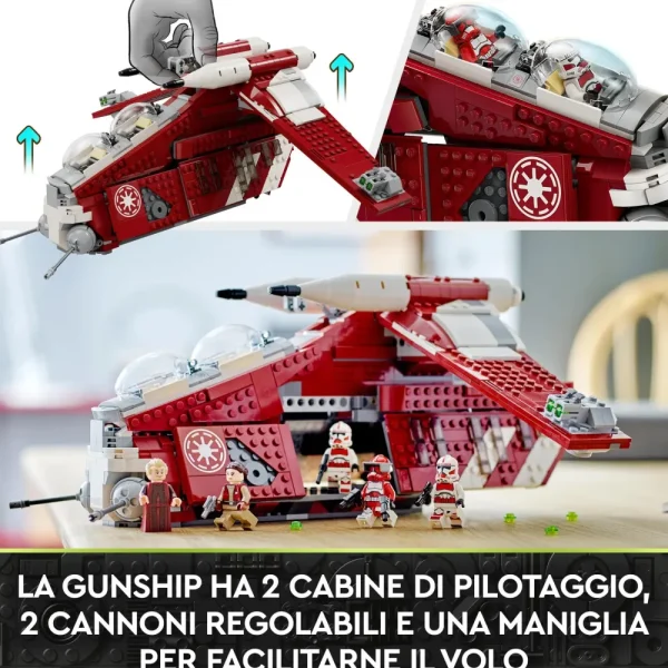 Discount Lego Star Wars 75354 Gunship Della Guardia Di Coruscant, Set Da Le Guerre Dei Cloni Con Veicolo Giocattolo E 5 Minifigure Mattoncini