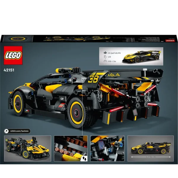 Best 42151 Bugatti Bolide, Kit Macchina Giocattolo, Modellino Auto Supercar, Giochi Per Bambini, Idee Regalo Mattoncini