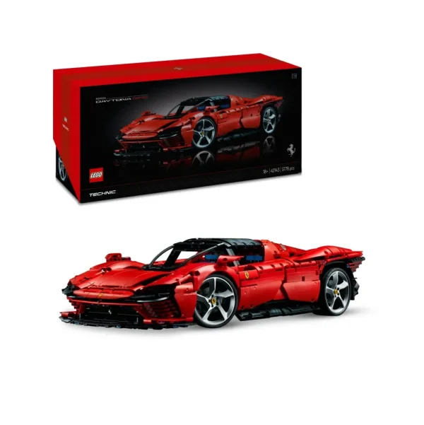 Hot 42143 Ferrari Daytona Sp3, Modellino Auto Da Costruire Supercar Scala 1:8, Set Collezione Adulti, Idea Regalo Mattoncini