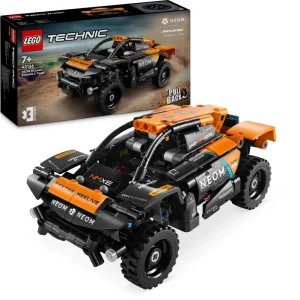 Discount 42166 Neom Mclaren Extreme E Race Car, Macchina Giocattolo Con Funzione Pull-Back, Giochi Per Bambini Di 7+ Anni Mattoncini