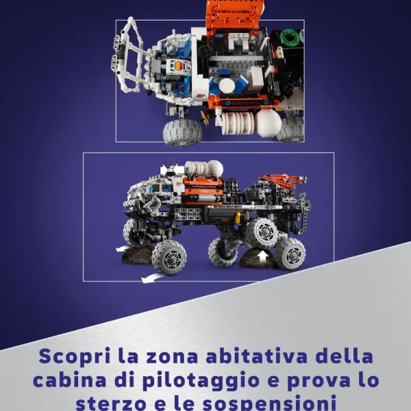 Hot 42180 Rover Di Esplorazione Marziano, Giochi Spaziali Per Bambini 11+, Veicolo Giocattolo Ispirato Alla Nasa Mattoncini