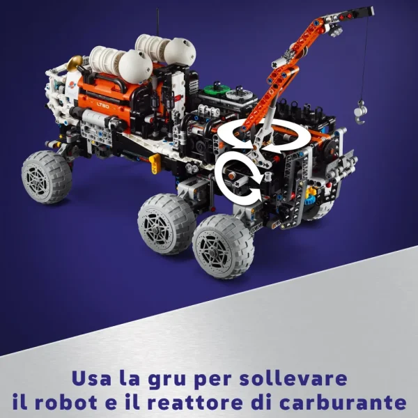 Hot 42180 Rover Di Esplorazione Marziano, Giochi Spaziali Per Bambini 11+, Veicolo Giocattolo Ispirato Alla Nasa Mattoncini