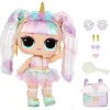 Discount Surprise Big Baby Hair Hair Hair Bambola Grande Unicorn Bambola Da 28Cm Con 14 Sorprese Tra Cui Accessori Da Condividere E Capelli Veri Bambolotti