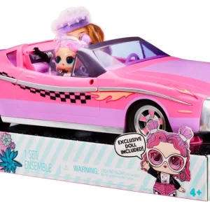 Hot L.O.L. Surprise! City Cruiser Auto Sportiva Rosa E Viola Con Caratteristiche Favolose E Un'Esclusiva Bambola Beeps Inclusa Camper E Veicoli Per Bambole