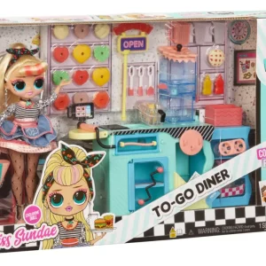 Fashion Surprise Omg To-Go Diner Playset Con Oltre 45 Sorprese E Bambola Inclusa Fashion Dolls