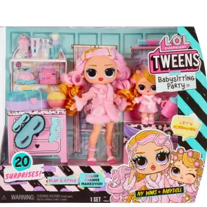 Best Surprise Tween Babysitter Sleepover Party Ivy Winks E Babydoll Scopri 20 Sorprese Include 2 Bambole Con Funzione Di Cambio Colore Fashion Dolls