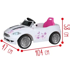 Fashion Macchina Elettrica 6V Telecomandata Per Bambini Con Luci, Suoni Realistici E Velocita Massima Di 3 Km/H Caricabatteria Incluso Disponibile In Due Varianti Cavalcabili Elettrici