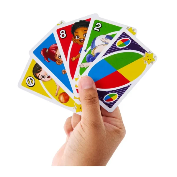 Best Sale Uno Junior Move!, Gioco Di Carte Per Bambini Per Serate Di Gioco In Famiglia, Viaggi, Campeggi E Feste, Giocattolo Per Bambini 3+ Anni, Hnn03 Giochi Di Carte