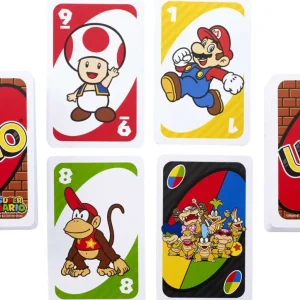 Discount -Uno Gioco Di Carte Versione Super Mario Bros, 7+ Anni Giochi Di Carte