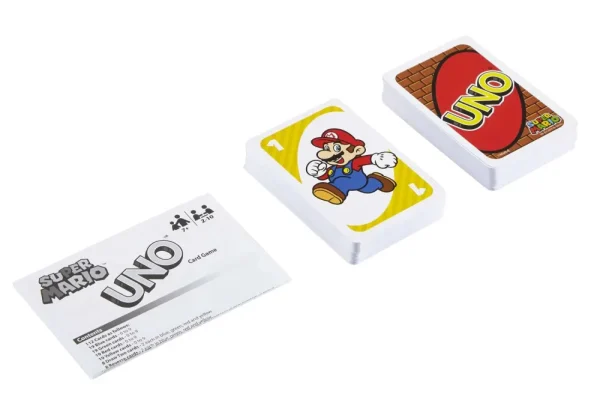 Discount -Uno Gioco Di Carte Versione Super Mario Bros, 7+ Anni Giochi Di Carte