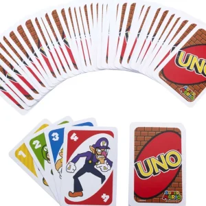 Discount -Uno Gioco Di Carte Versione Super Mario Bros, 7+ Anni Giochi Di Carte