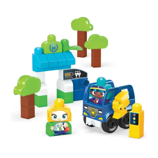 Store Green Town Bus Ecologico Amici Bio, Set Da Costruzione Con 36 Blocchi, Giocattolo Per Bambini 1+ Anni, Hdx90 Costruzioni Bambini