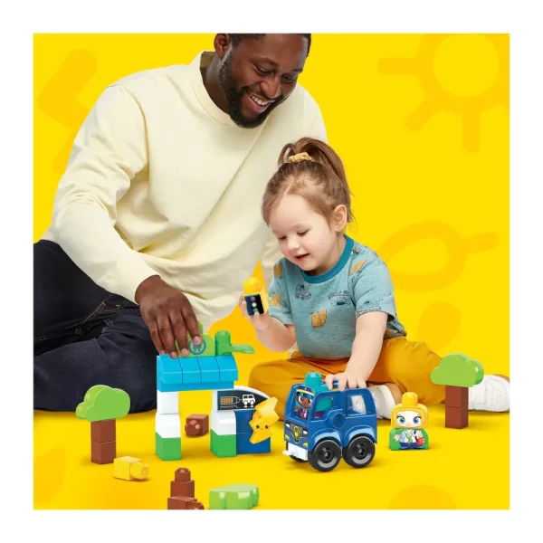 Store Green Town Bus Ecologico Amici Bio, Set Da Costruzione Con 36 Blocchi, Giocattolo Per Bambini 1+ Anni, Hdx90 Costruzioni Bambini