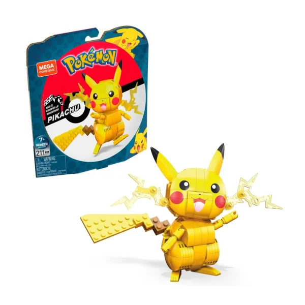 Outlet Mega Construx Mega Construx Pokemon Elettro Da 10 Cm Con Dettagli Realistici , Giocattolo Per Bambini 6+ Anni, Gmd31 Costruzioni Bambini