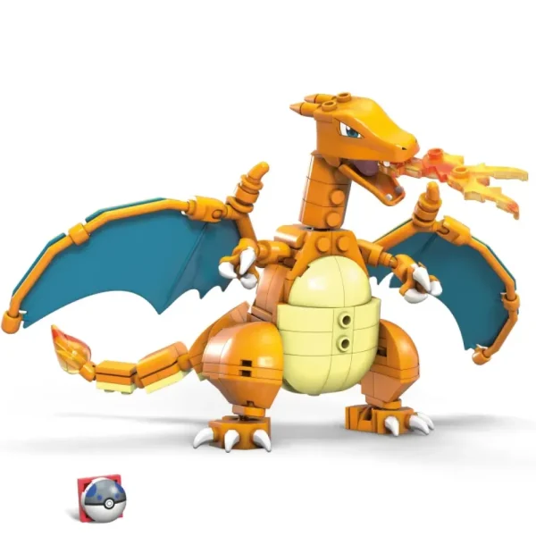 Shop Mega Construx- Pokemon Charizard Da Costruire Con Piu Di 200 Mattoncini E Ali Snodabili, 6+Anni Costruzioni Bambini